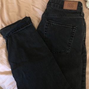 Black/dark grey BDG urban outfitters mom jean